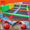 ASTM Outdoor Gymnastic Bungee Trampoline Park with Big Air Bag